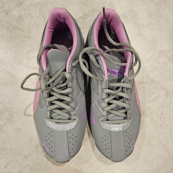 Size 7 PUMA Tazon 6 Women's Synthetic Leather Upper Gray Running Shoes Sneakers - Picture 3 of 8